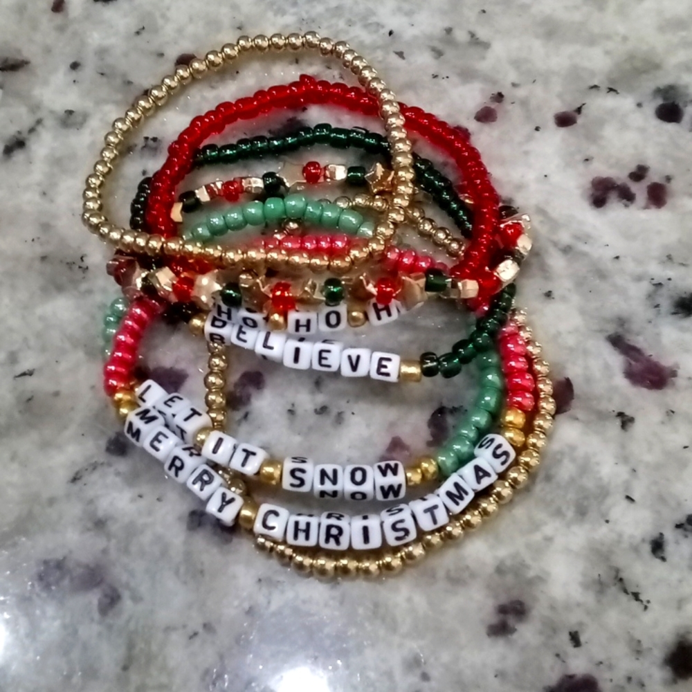 Christmas set of bracelets